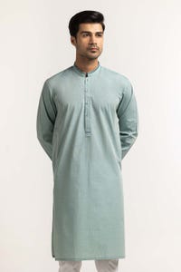 UAE -Light Green Embroidered Kurta KR-EMB24-026