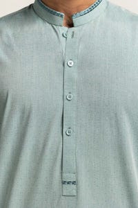 UAE -Light Green Embroidered Kurta KR-EMB24-026