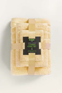 UAE -Lime Combed Towel 6 Pc Set