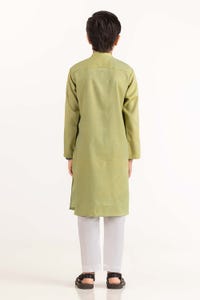 UAE -Lime Green Embroidered Kurta KR-KEMB22-020