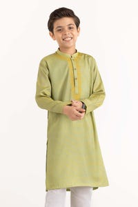 UAE -Lime Green Embroidered Kurta KR-KEMB22-020
