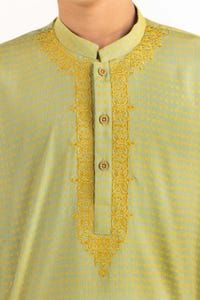 UAE -Lime Green Embroidered Kurta KR-KEMB22-020