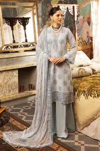 UAE -3PC Embroidered Swiss Voile Unstitched Suit with Embroidered Chiffon Dupatta and Inner LSV-42007