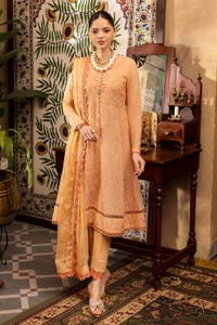 UAE -3PC Embroidered Swiss Voile Unstitched Suit with Embroidered Chiffon Dupatta and Inner LSV-42008
