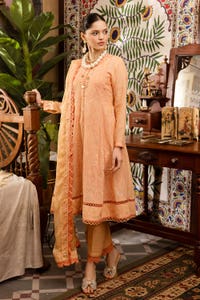 UAE -3PC Embroidered Swiss Voile Unstitched Suit with Embroidered Chiffon Dupatta and Inner LSV-42008