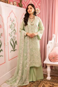 UAE -3PC Embroidered Swiss Voile Unstitched Suit with Embroidered Chiffon Dupatta and Inner LSV-42013