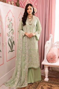 UAE -3PC Embroidered Swiss Voile Unstitched Suit with Embroidered Chiffon Dupatta and Inner LSV-42013