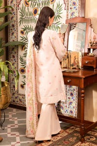 UAE -3PC Embroidered Swiss Voile Unstitched Suit with Embroidered Chiffon Dupatta and Inner LSV-42020