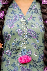 UAE -3 Piece Unstitched Printed Linen Suit LT-42002