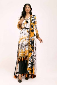 UAE -3 Piece Unstitched Printed Linen Suit LT-42006