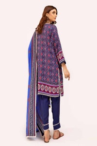 UAE -3 Piece Unstitched Printed Linen Suit LT-42008