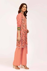 UAE -3 Piece Unstitched Printed Linen Suit LT-42009