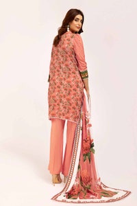 UAE -3 Piece Unstitched Printed Linen Suit LT-42009