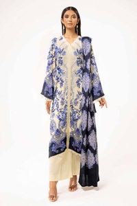 UAE -3 Piece Unstitched Printed Linen Suit LT-42010
