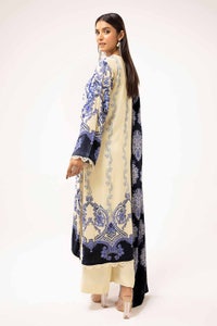 UAE -3 Piece Unstitched Printed Linen Suit LT-42010