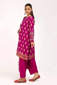 UAE -3 Piece Unstitched Printed Linen Suit LT-42011