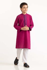 UAE -Magenta Embroidered Kurta KR-KEMB22-018
