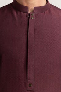 UAE -Maroon Basic Kurta KR-PLN24-014