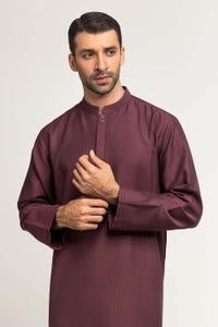 UAE -Maroon Basic Kurta KR-PLN24-014