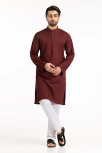 UAE -Maroon Basic Kurta KR-STY22-034
