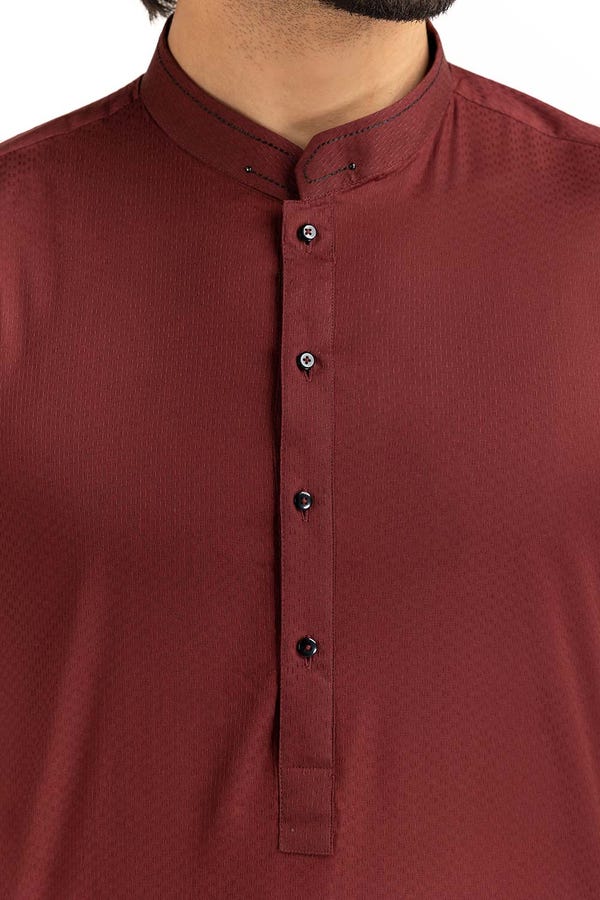 UAE -Maroon Basic Kurta KR-STY22-034