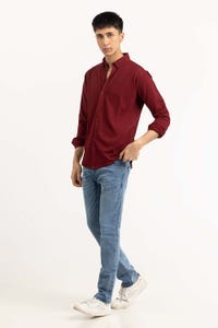 UAE -Maroon Basic Shirt KS-HSPK23-040