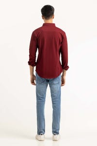 UAE -Maroon Basic Shirt KS-HSPK23-040