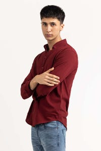UAE -Maroon Basic Shirt KS-HSPK23-040