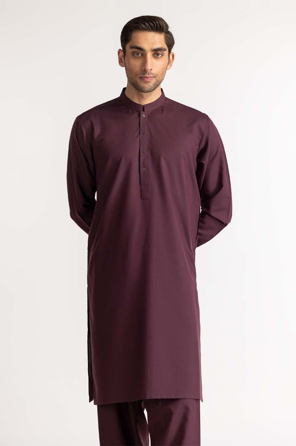 UAE -Maroon Basic Suit SK-P24-008