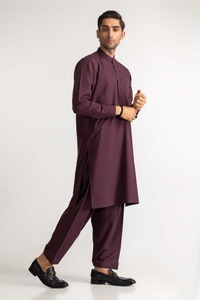 UAE -Maroon Basic Suit SK-P24-008