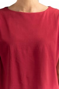 UAE -Maroon Knit T-Shirt 231-213-023