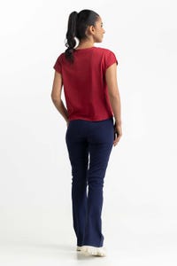 UAE -Maroon Knit T-Shirt 231-213-023