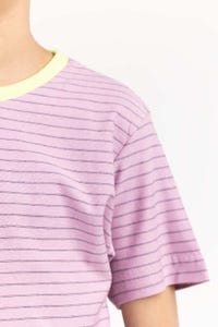 UAE -MAUVE Stripped KNIT TOP JBKT-2210073 B