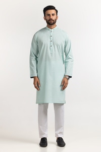 UAE -Mint Green Basic Kurta KR-STY24-024