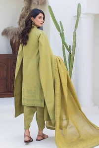 UAE -3PC Chambray Jacquard Unstitched Suit MJ-42009