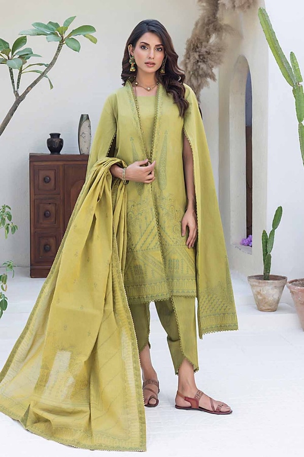 UAE -3PC Chambray Jacquard Unstitched Suit MJ-42009