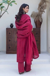 UAE -3PC Chambray Jacquard Unstitched Suit MJ-42011