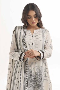 UAE -3 Piece Unstitched Lawn Jacquard Suit MJ-42023