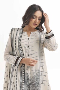 UAE -3 Piece Unstitched Lawn Jacquard Suit MJ-42023
