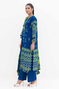UAE -3 Piece Unstitched Jacquard Suit with Printed Cotton Net Dupatta MJ-42053
