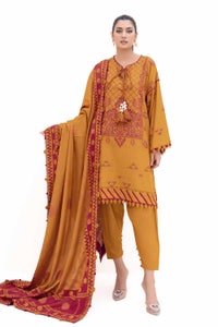 UAE -3 Piece Unstitched Jacquard Suit MJ-42054