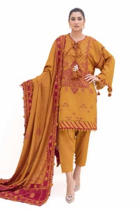 UAE -3 Piece Unstitched Jacquard Suit MJ-42054