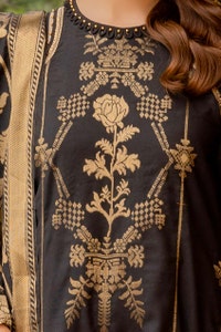 UAE -3 Piece Unstitched Jacquard Suit MJ-42062
