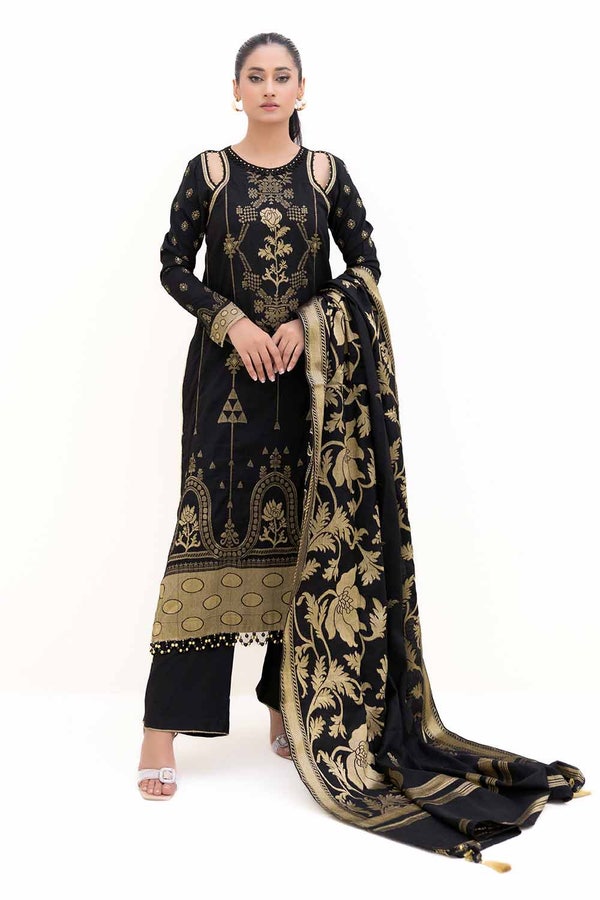 UAE -3 Piece Unstitched Jacquard Suit MJ-42062