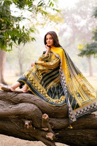 UAE -3 Piece Unstitched Printed Lawn Suit CL-52079 B