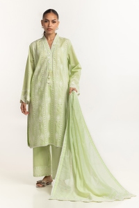 UAE-Munaar Lurex Embroidered Dupatta IPD-44654