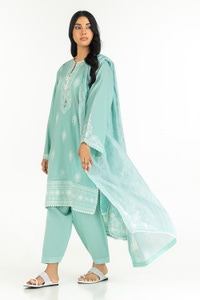 UAE-Munaar Lurex Embroidered Dupatta IPD-44658