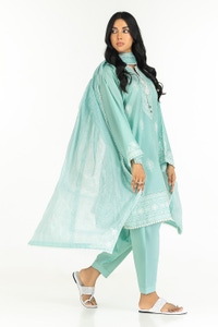 UAE-Munaar Lurex Embroidered Dupatta IPD-44658