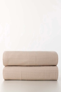 UAE -Mushroom Waffle Bed Throw