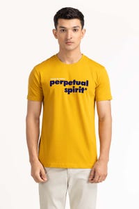 UAE -Mustard Grapic Tee TS-CNSJ23-263